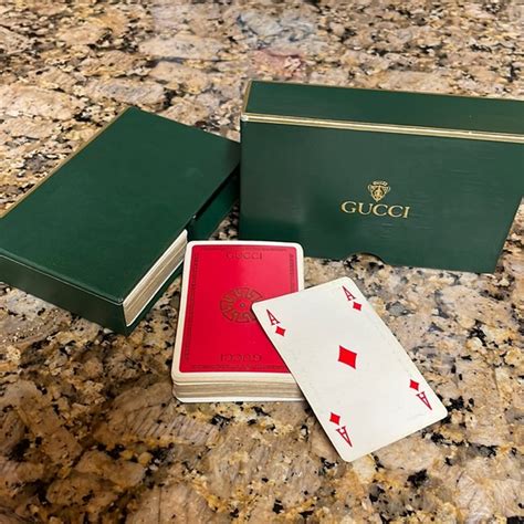 fake gucci playing cards|gucci playing card case.